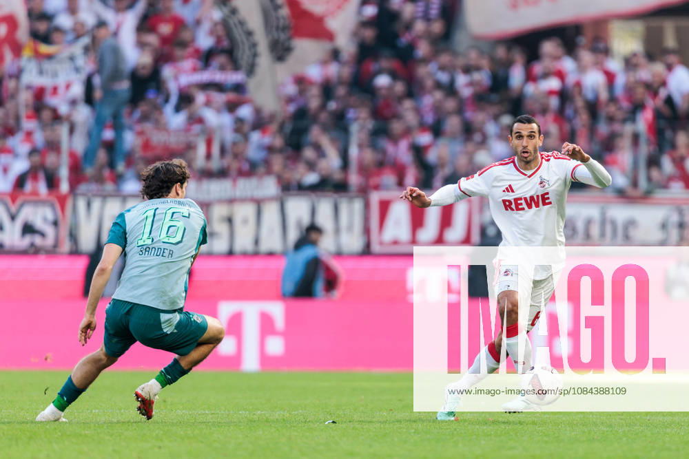 Ellyes Skhiri (1. FC Koeln, 6) controls the ball during the Bundesliga match between 1. FC Koeln vs. Borussia Moenchengladbach at Rheinenergie-Stadion on matchday 5 of the 1. Bundesliga on October 11, 2026 in Koeln, Germany. DFL REGULATIONS PROHIBIT ANY USE OF PHOTOGRAPHS AS IMAGE SEQUENCES AND OR QUASI-VIDEO. North Rhine Westphalia Germany
