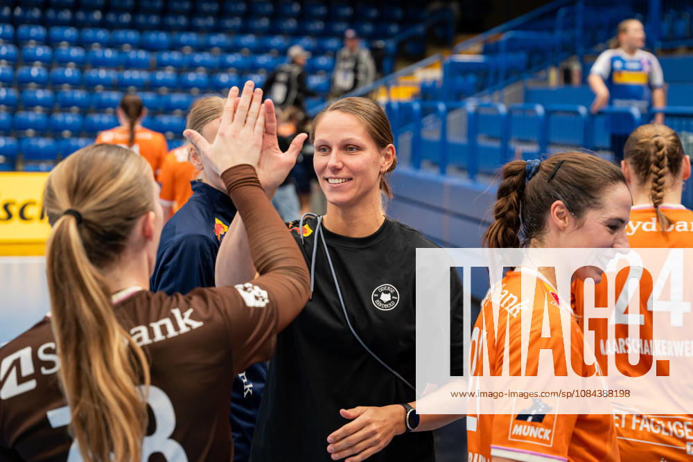 HSG Blomberg Lippe GER vs. Odense Handbold DEN, Handball, EHF Champions League Women, Group Stage, October 11, 2026, 2026–2027 Season, Lemgo Xenia Smits Odense Handbold celebrates after the victory against HSG Blomberg Lippe GER at the Lemgo Phoenix Contact Arena in Germany