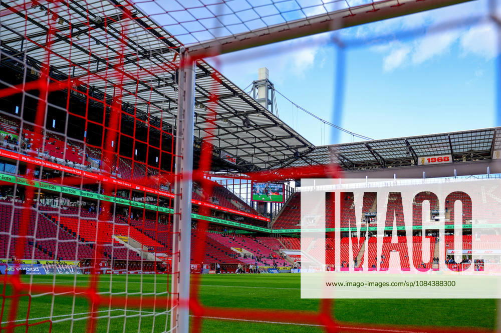 Soccer, Bundesliga, 1. FC Köln vs. Borussia Mönchengladbach, RheinEnergieSTADION, Matchday 5, 2026–2027 season, Corner of the stadium through the goal net. DFB regulations prohibit any use of photographs as image sequences and or quasi-video. Photo: WilkowskixPressefotoKochx, North Rhine-Westphalia, Germany