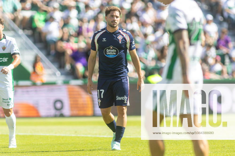 ESP LaLiga EA Sports Elche CF vs. Celta Vigo: Javi Rueda of Celta during the LaLiga EA Sports match between Elche CF and Celta Vigo, played at Martinez Valero Stadium in Elche on October 11, 2026, in Spain. Spanish Soccer