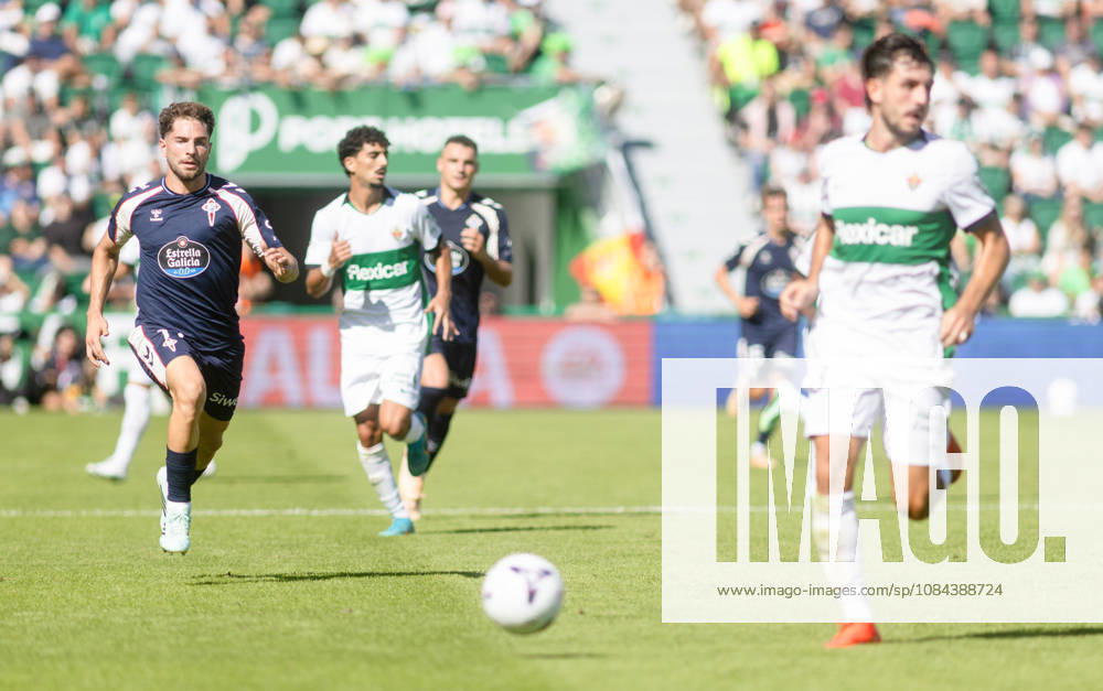 ESP LaLiga EA Sports Elche CF vs. Celta Vigo: Javi Rueda of Celta during the LaLiga EA Sports match between Elche CF and Celta Vigo, played at Martinez Valero Stadium in Elche on October 11, 2026, in Spain. Spanish Soccer