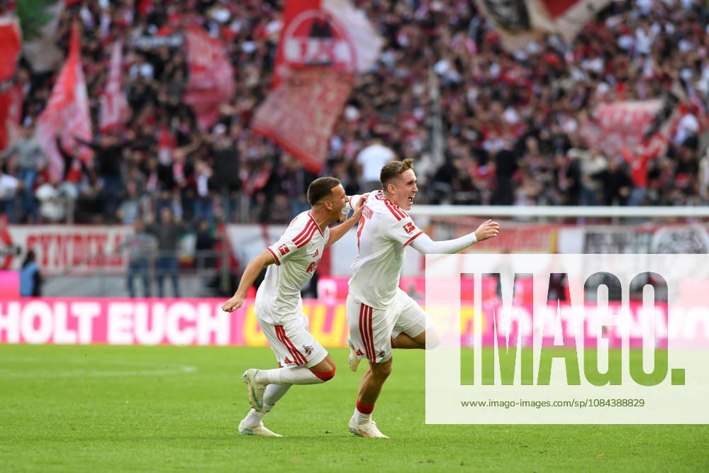 Said El Mala of 1. FC Köln and Isak Johannesson of 1. FC Köln celebrate a goal; Johannesson cheers after scoring the 1-0 goal during the Bundesliga match between 1. FC Köln and Borussia Mönchengladbach, RheinEnergieStadion on October 11, 2026, in Cologne, Germany. Photo by Ralf Treese, DeFodi Images. Said El Mala of 1. FC Köln and Isak Johannesson of 1. FC Köln celebrate after scoring their team’s first goal during the Bundesliga match between 1. FC Köln and Borussia Mönchengladbach at RheinEnergieStadion on October 11, 2026 in Cologne, Germany Photo by Ralf Treese DeFodi Images DFB and DFL regulations prohibit any use of photographs as image sequences and or quasi-video Photo by Ralf Treese DeFodi Images