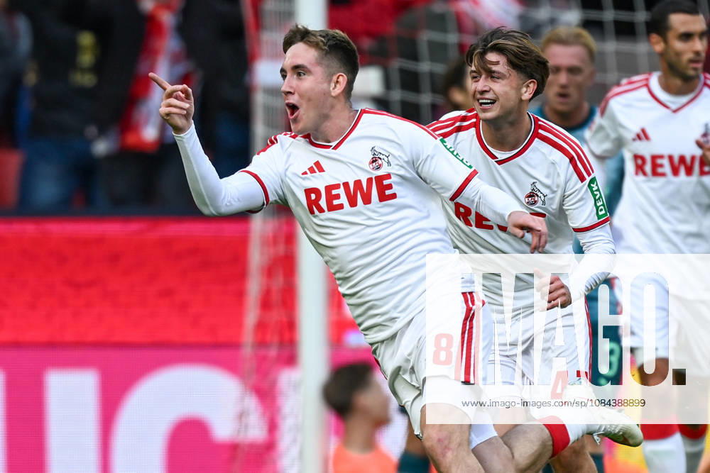 Isak Johannesson of Cologne 8 celebrates after scoring the goal to make it 1–0 on November 10, 2026 ¢ Soccer ¢ 1. FC Cologne vs. Borussia Mönchengladbach, RheinEnergieStadion, Cologne, DFB and DFL regulations prohibit any use of photographs as image sequences and or quasi-video. NRW, Germany