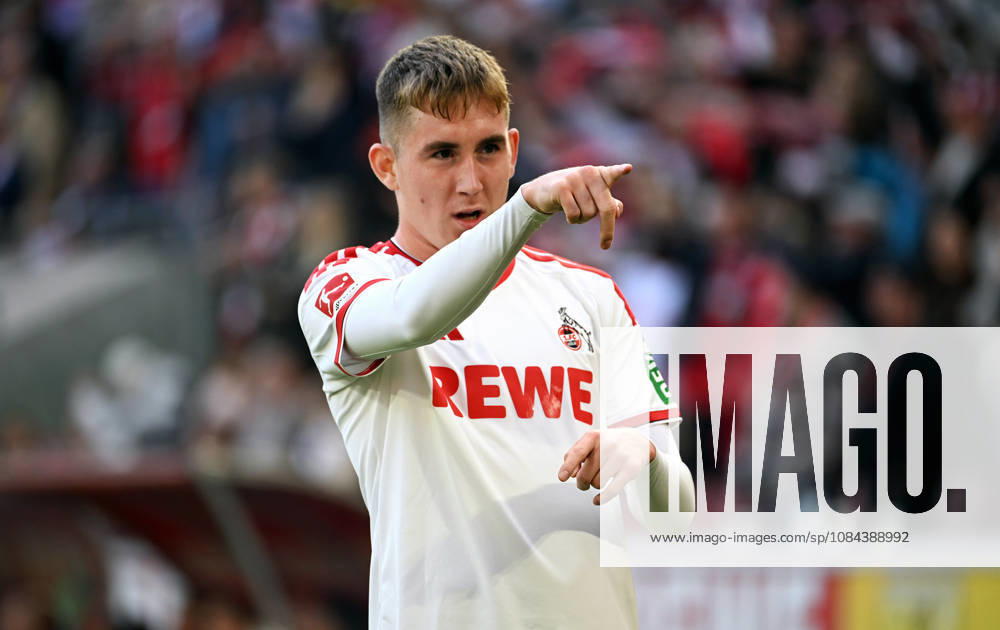 Cologne, Germany, Bundesliga 1, Matchday 5, Rhein Energie Stadium Cologne, 1. FC Köln vs. Borussia Mönchengladbach: Isak Johannesson celebrates after scoring. Celebration, Joy, Action