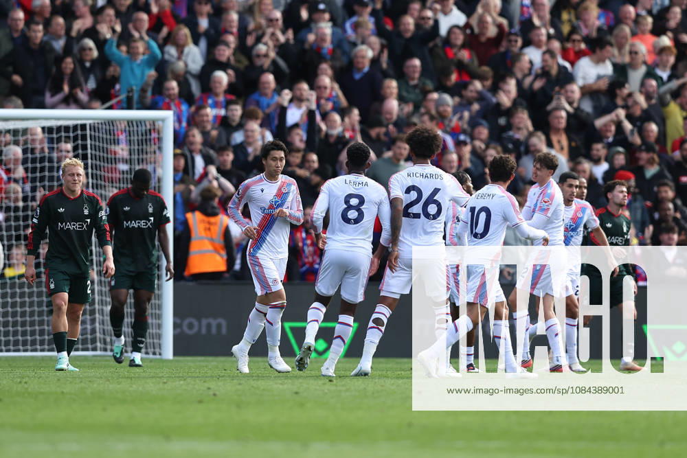 11th October 2026; Selhurst Park, London, England; Premier League Football, Crystal Palace versus Nottingham Forest; Daichi Kamada of Crystal Palace celebrates his goal in the 41st minute for 1-1 KatiexChan