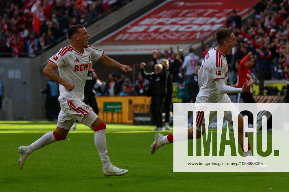 GER, Soccer, Men s, Bundesliga, 1. Bundesliga, 2026–2027 Season, 1. FC Köln vs. VfL Borussia Mönchengladbach, Ósak Johannesson (KOE), goal celebration; celebrates his 1–0 goal with Said El Mala (KOE)