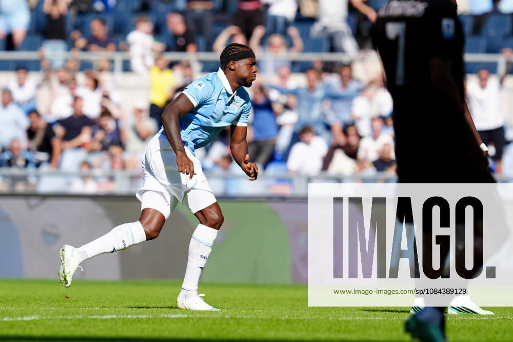 SS Lazio v AC Monza - Serie A Enilive Nuno Tavares of SS Lazio celebrates after scoring first goal during the Serie A Enilive match between SS Lazio and AC Monza at Olympic Stadium on October 11, 2026 in Rome, Italy. Rome Olympic Stadium Lazio Italy