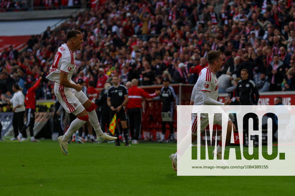 GER, Soccer, Men s, Bundesliga, 1. Bundesliga, 2026–2027 Season, 1. FC Köln vs. VfL Borussia Mönchengladbach, Ósak Johannesson (KOE) celebrates his goal to make it 1–0 with Said El Mala (KOE)