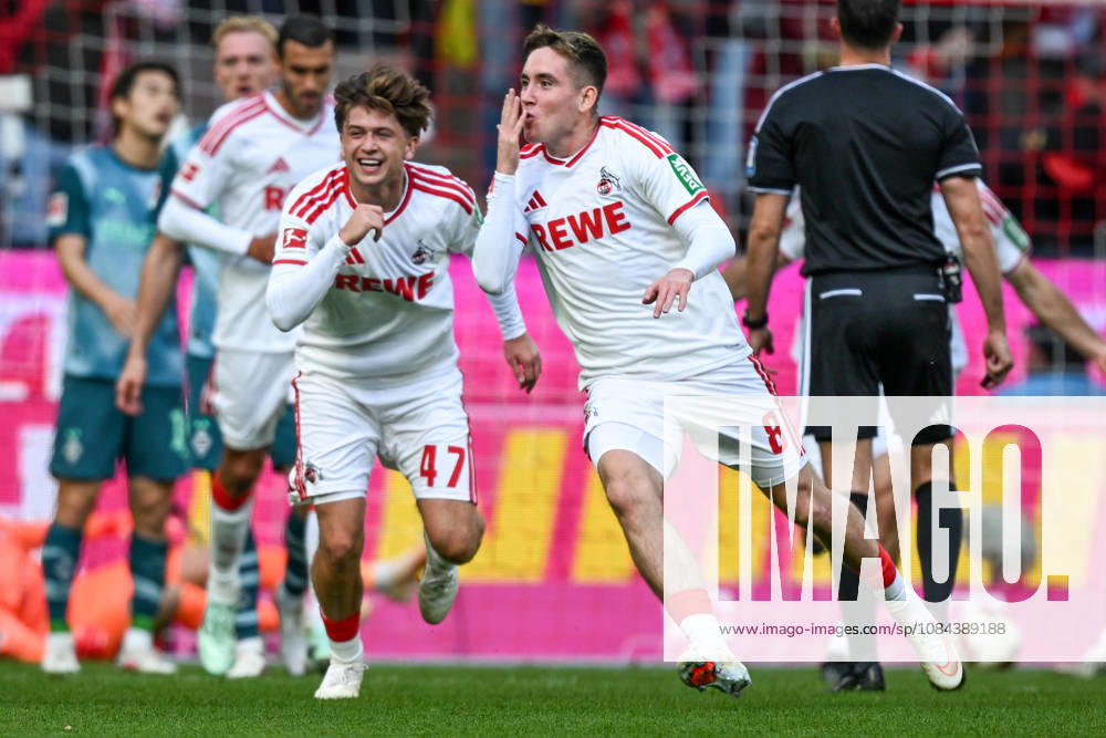 Isak Johannesson of Cologne 8 celebrates after scoring the goal to make it 1–0 on November 10, 2026 ¢ Soccer ¢ 1. FC Cologne vs. Borussia Mönchengladbach, RheinEnergieStadion, Cologne, DFB and DFL regulations prohibit any use of photographs as image sequences and or quasi-video. NRW, Germany
