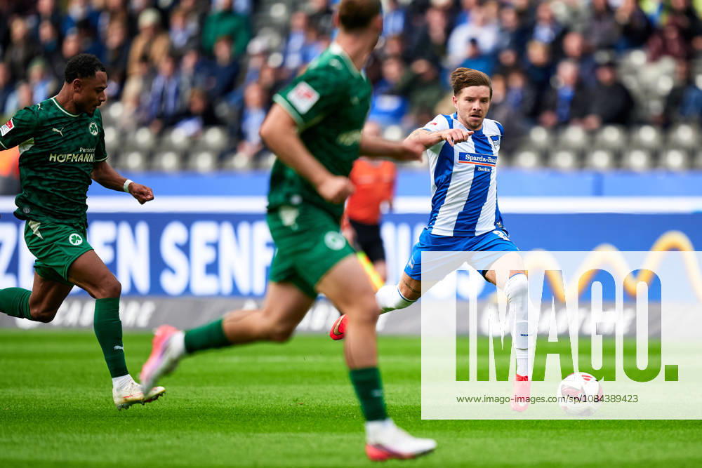 Mads Pedersen, Hertha BSC, 22, GER, Hertha BSC vs. SPVGG Greuther Fürth, 2. Bundesliga, 2026–27 season, Matchday 7, October 11, 2026 DFL regulations prohibit any use of photographs as image sequences and or quasi-video. GER, Hertha BSC vs. SPVGG Greuther Fürth, 2. Bundesliga, 2026–27 season, Matchday 7, October 11, 2026, Berlin