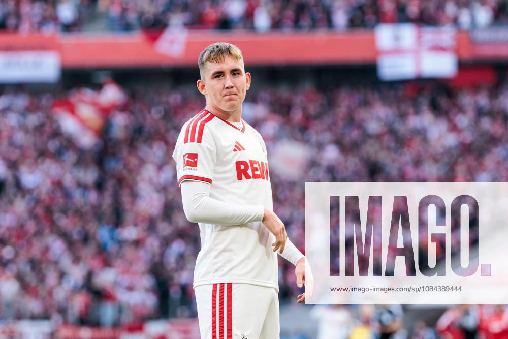 Isak Johannesson (1. FC Koeln, 8) celebrates scoring the 1:0 goal during the Bundesliga match between 1. FC Koeln vs. Borussia Moenchengladbach at Rheinenergie-Stadion on matchday 5 of the 1. Bundesliga on October 11, 2026 in Koeln, Germany. DFL REGULATIONS PROHIBIT ANY USE OF PHOTOGRAPHS AS IMAGE SEQUENCES AND OR QUASI-VIDEO. North Rhine Westphalia Germany