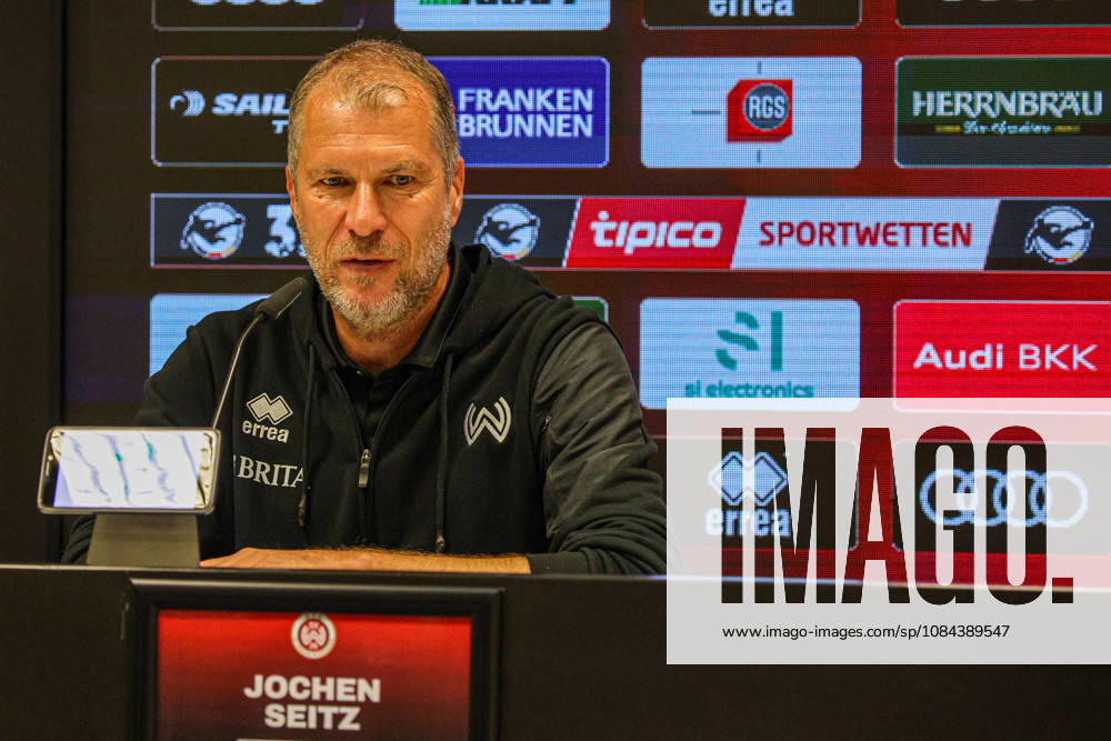 Coach Jochen Seitz, head coach of SV Wehen Wiesbaden, at the press conference following the match between FC Ingolstadt 04 and SV Wehen Wiesbaden on October 11, 2026, DFB regulations prohibit any use of photographs as image sequences and or quasi-video. GER, Soccer, 3. Liga, Matchday 8, FC Ingolstadt 04 vs. SV Wehen Wiesbaden, October 11, 2026, Audi Sportpark Ingolstadt