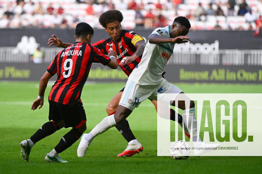 Dario Essugo (RCSA) - Ligue 1 McDonalds match between OGC Nice and Racing Club de Strasbourg Alsace on October 11, 2026 at the Allianz Riviera Stadium in Nice.