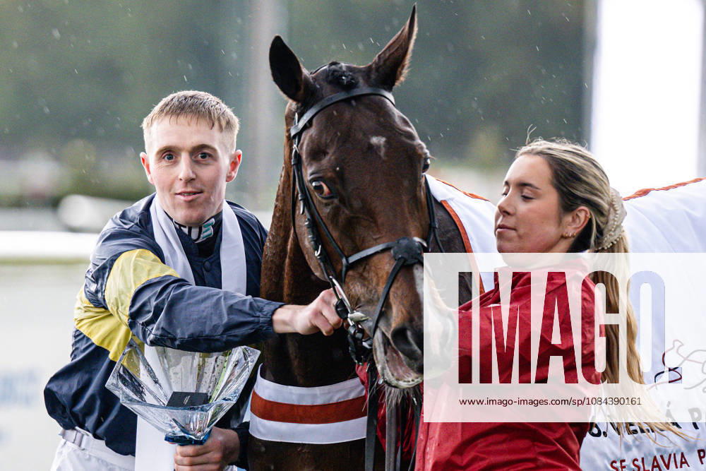 The 136th Grand Pardubice Steeplechase (6,900m), in Pardubice, Czech Republic, on October 11, 2026. Winner Keith Michael Donoghue (left) with his horse Final Orders. (CTKxPhoto DavidxTanecek) CTKPhotoP2026101104920 CTKPhotoP2026101104920