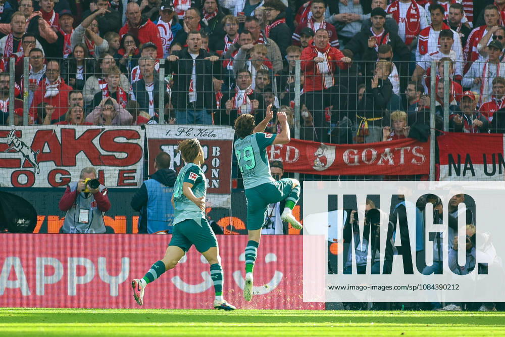 Germany, Soccer, Men s, Bundesliga, 1. Bundesliga, 2026–2027 Season, 1. FC Köln vs. VfL Borussia Mönchengladbach, Joe Scally (BMG) celebrates his goal, which tied the score at 1–1