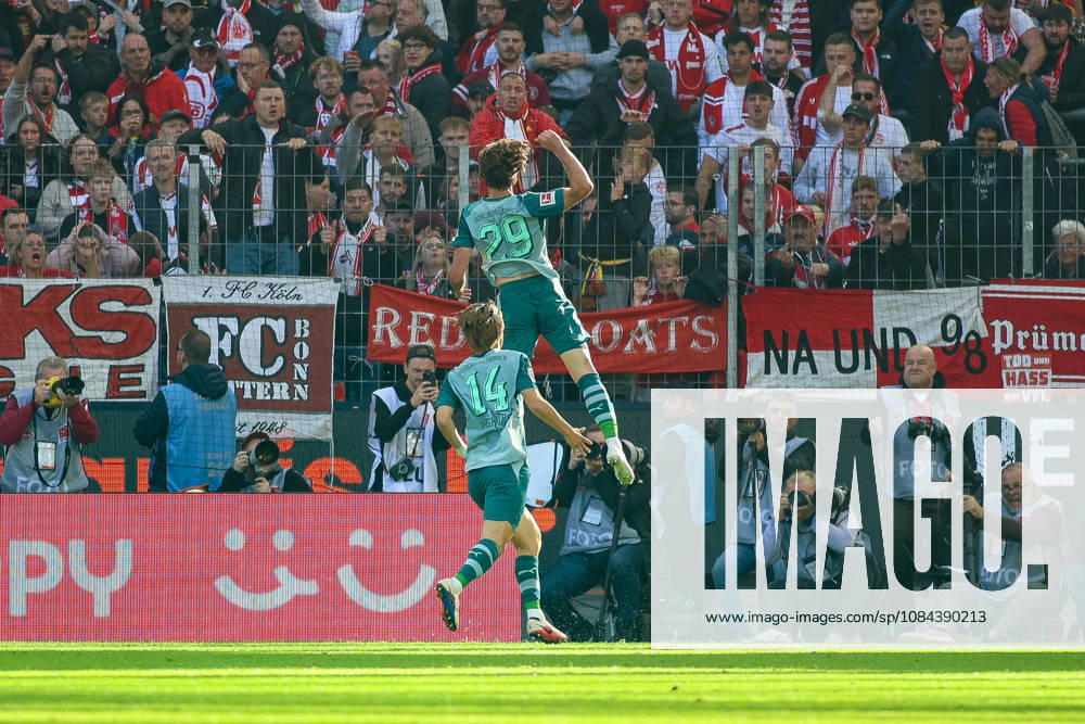 Germany, Soccer, Men s, Bundesliga, 1. Bundesliga, 2026–2027 Season, 1. FC Köln vs. VfL Borussia Mönchengladbach, Joe Scally (BMG) celebrates his goal, which tied the score at 1–1