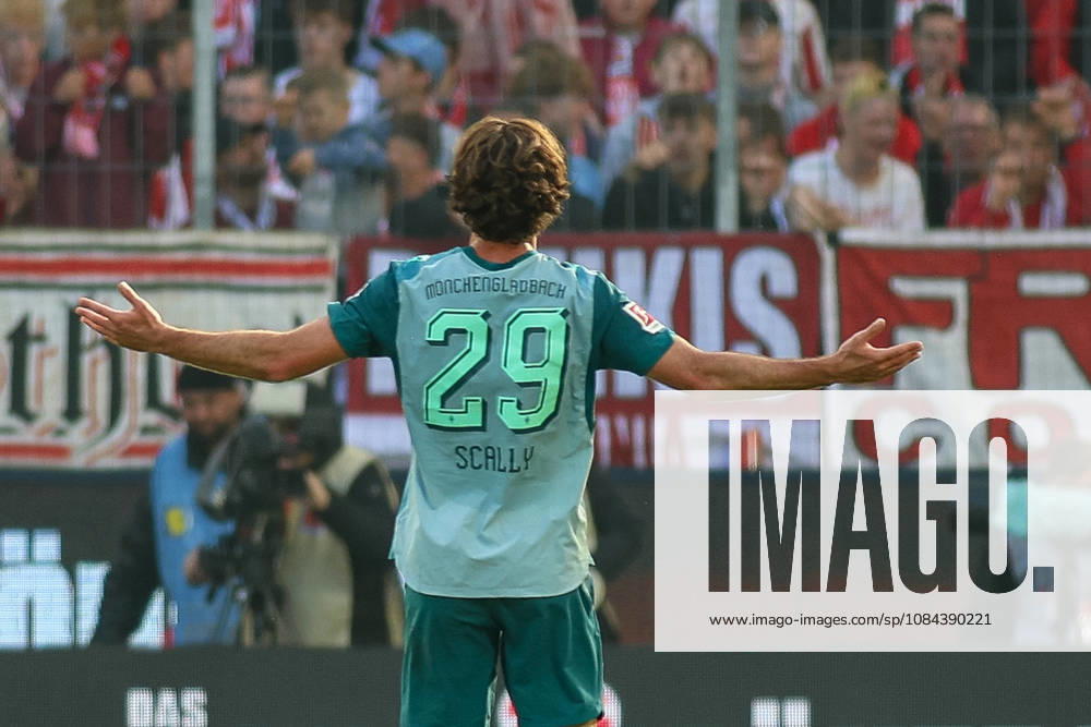 Germany, Soccer, Men s, Bundesliga, 1. Bundesliga, 2026–2027 Season, 1. FC Köln vs. VfL Borussia Mönchengladbach, Joe Scally (BMG) celebrates his goal, which tied the score at 1–1