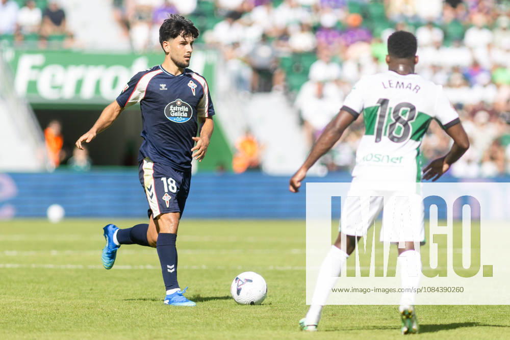 ESP LaLiga EA Sports Elche CF vs. Celta Vigo Yoel Lago of Celta during the LaLiga EA Sports match between Elche CF and Celta Vigo played at Martinez Valero Stadium in Elche on October 11, 2026, in Spain. Spanish Soccer