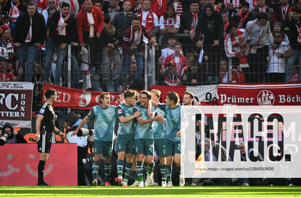 Cologne, Germany, Bundesliga 1, Matchday 5, Rhein Energie Stadium Cologne, 1. FC Köln vs. Borussia Mönchengladbach; Joe Scally (BMG) celebrates after scoring; Celebration, Joy, Action