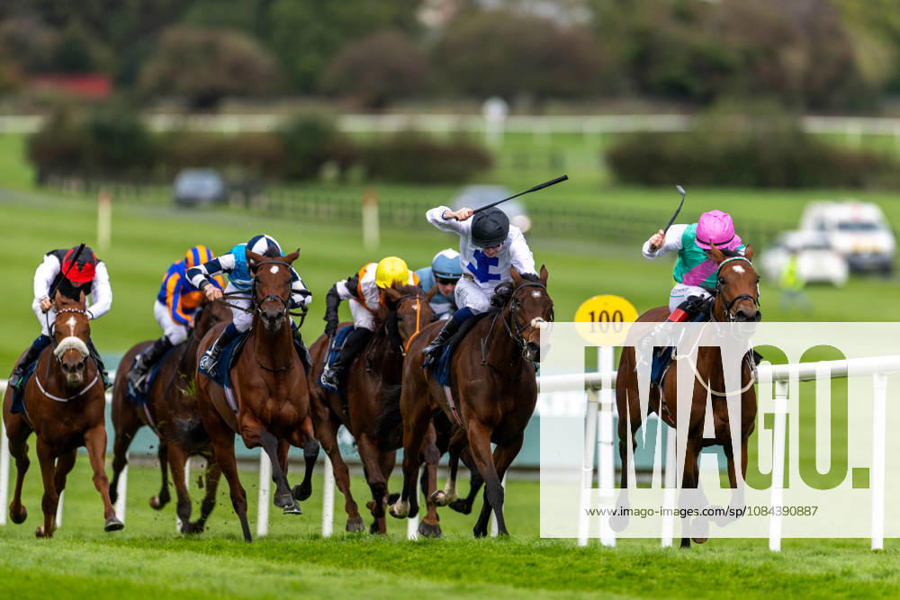 REPRO FREE *PRESS RELEASE NO REPRODUCTION FEE* October Weekend Meeting 2026, Naas Racecourse, Kildare 11 10 2026 Joey Sheridan on Princess Child, nearside, gets the better of Colin Keane on Faiyum to win The Irish Stallion Farms EBF Garnet Stakes (Listed) Joey Sheridan on Princess Child, nearside, gets the better of Colin Keane on Faiyum 11 10 2026