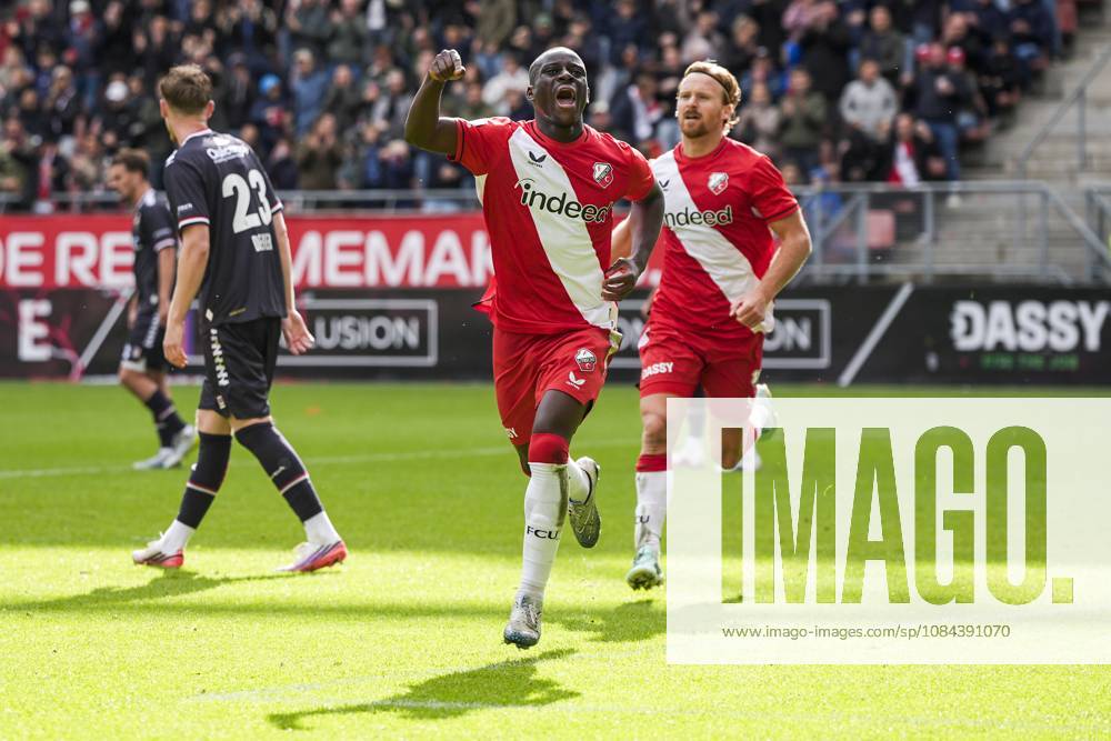 UTRECHT - Yoann Cathline of FC Utrecht celebrates the 1-0 during the Dutch Eredivisie match between FC Utrecht and Willem II at Galgenwaard Stadium on October 11, 2026, in Utrecht, the Netherlands. TOBIAS KLEUVER ANP Eredivisie 2026 27 ANPxSportx IVx 572136115 originalFilename: 572136115