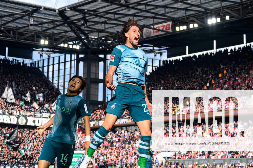 COLOGNE, GERMANY - 11 OCTOBER, 2026: Joe Scally, Daiki Hashioka - The Bundesliga match 1. FC Koeln vs. Borussia Moenchengladbach at RheinEnergieSTADION.