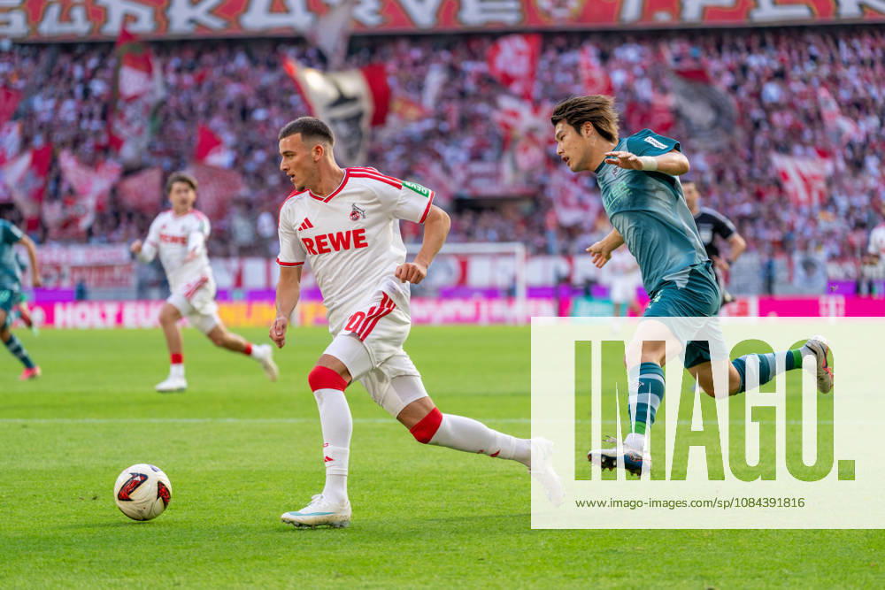 Said El Mala (1. FC Köln), 10, in a tackle with Daiki Haschioka (Borussia Mönchengladbach), 14; 1. FC Köln vs. Borussia Mönchengladbach, soccer, Bundesliga, Matchday 5, 2026–27 season, October 12, 2026. DFL regulations prohibit any use of photographs as image sequences and or quasi-video. 1. FC Cologne vs. Borussia Mönchengladbach, Soccer, Bundesliga, Matchday 5, 2026–27 Season, October 12, 2026, Cologne