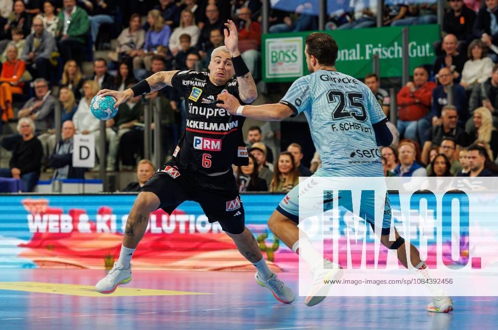 Handball 1st Bundesliga OPEL HBL 2026–2027 Season, Matchday 8: HC Erlangen (Nuremberg Metropolitan Region) vs. HCE MT Melsungen Women s Team Marek Nissen 6, HC Erlangen HCE Olle Forsell Schefvert 25, MT Melsungen