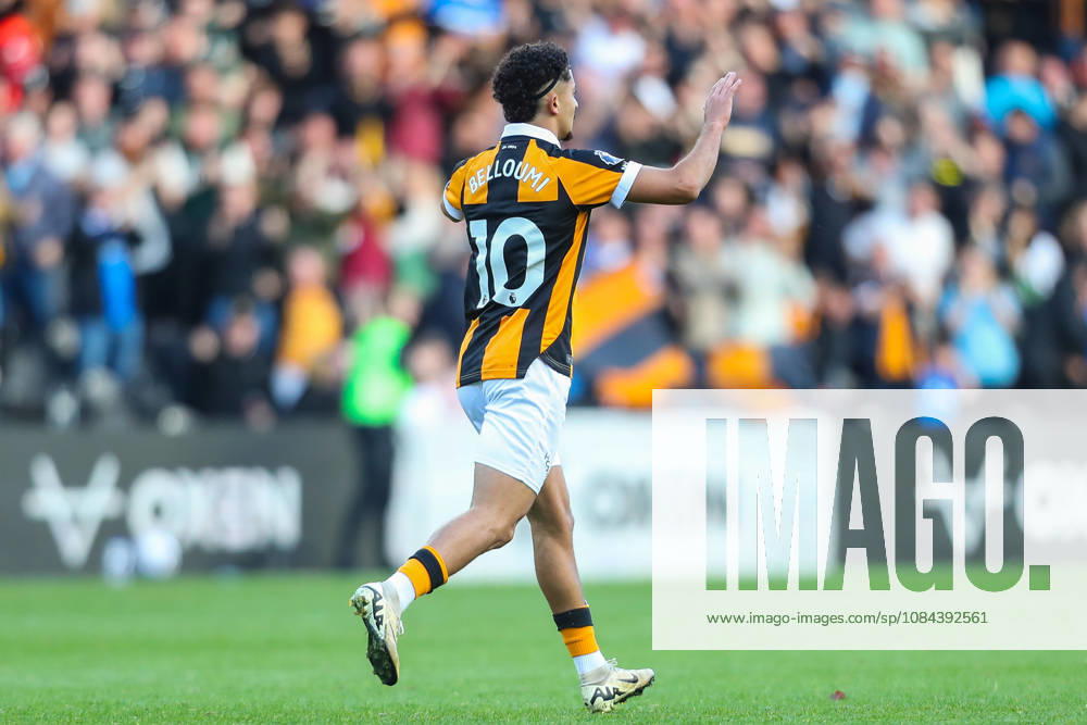 Hull City v Everton, Premier League Mohamed Belloumi Of Hull City scores a GOAL 2-2 and celebrates during the Hull City v Everton Premier League match at the MKM Stadium, Hull, England on 11 October 2026 Credit: Lee Keuneke Every Second Media Editorial use only. All images are copyright Every Second Media Limited. No images may be reproduced without prior permission. All rights reserved. Premier League and Football League images are subject to licensing agreements with Football DataCo Limited. see https: www.football-dataco.com