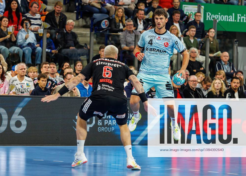 Handball 1st Bundesliga OPEL HBL 2026–2027 Season, Matchday 8: HC Erlangen (Nuremberg Metropolitan Region) vs. HCE MT Melsungen Women s Team Marek Nissen 6, HC Erlangen HCE Nikolaj Enderleit 4, MT Melsungen