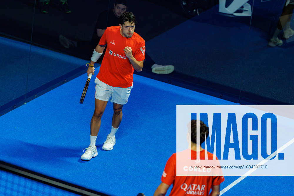 DÜSSELDORF, GERMANY - 11 OCTOBER 2026: Image shows the celebration of Agustin Tapia (ARG) and Arturo Coello (ESP) during CUPRA Germany Premier Padel P2 2026 Day 8: Finals at CASTELLO Düsseldorf on 11 10 2026 in Düsseldorf, Germany. Germany