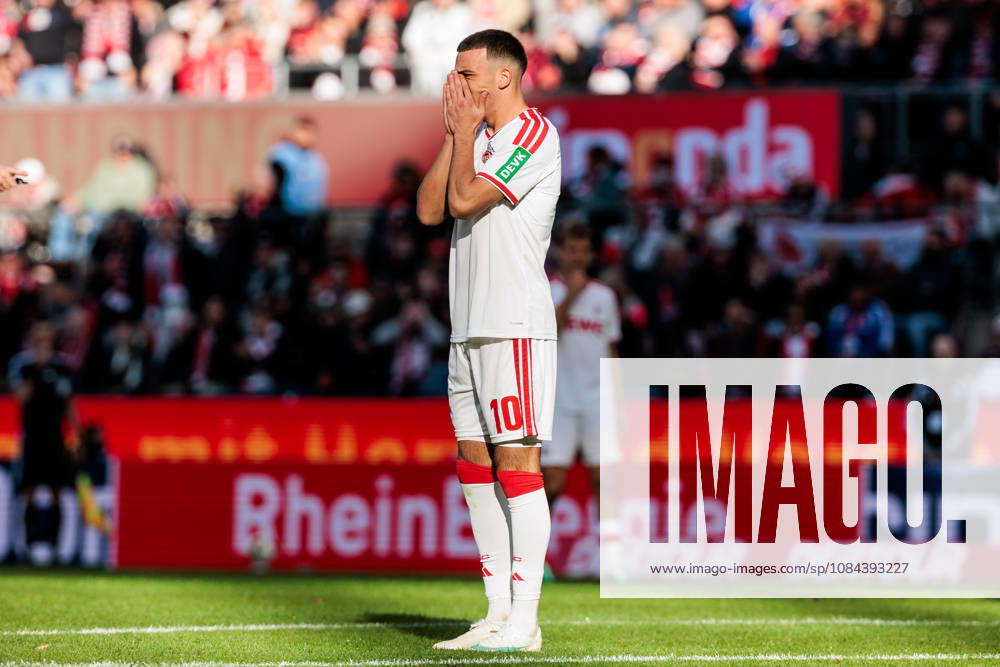 Said El Mala (1. FC Koeln, 10) frustrated after a missed chance during the Bundesliga match between 1. FC Koeln vs. Borussia Moenchengladbach at Rheinenergie-Stadion on matchday 5 of the 1. Bundesliga on October 11, 2026 in Koeln, Germany. DFL REGULATIONS PROHIBIT ANY USE OF PHOTOGRAPHS AS IMAGE SEQUENCES AND OR QUASI-VIDEO. North Rhine Westphalia Germany