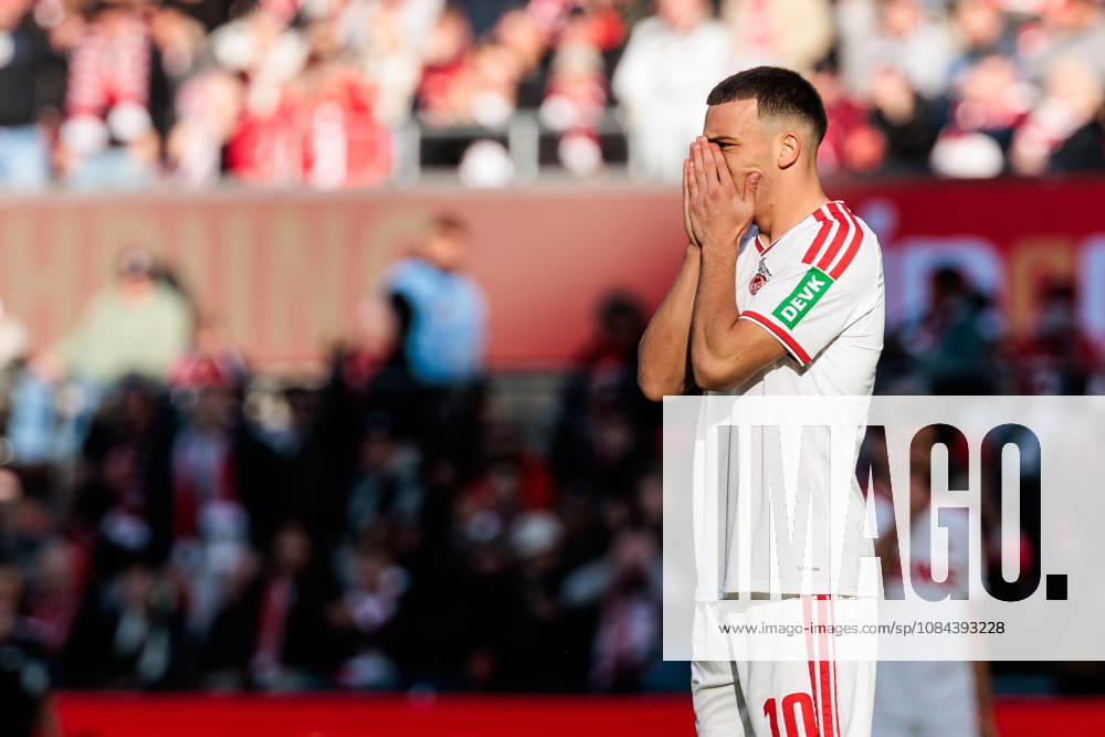 Said El Mala (1. FC Koeln, 10) frustrated after a missed chance during the Bundesliga match between 1. FC Koeln vs. Borussia Moenchengladbach at Rheinenergie-Stadion on matchday 5 of the 1. Bundesliga on October 11, 2026 in Koeln, Germany. DFL REGULATIONS PROHIBIT ANY USE OF PHOTOGRAPHS AS IMAGE SEQUENCES AND OR QUASI-VIDEO. North Rhine Westphalia Germany