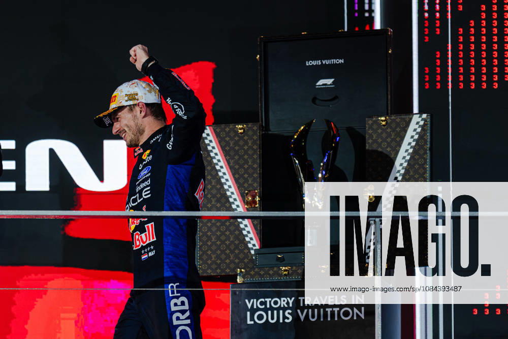 2026 Formula 1 Singapore Grand Prix - Podium MAX VERSTAPPEN (NED) of Oracle Red Bull Racing LV Trunk Podium on SUNDAY during the 2026 FORMULA 1 SINGAPORE AIRLINES SINGAPORE GRAND PRIX 2026 at MARINA BAY STREET CIRCUIT SINGAPORE on October 11, 2026. Photo by Tan Jun Da ABACAPRESS.COM Singapore Singapore