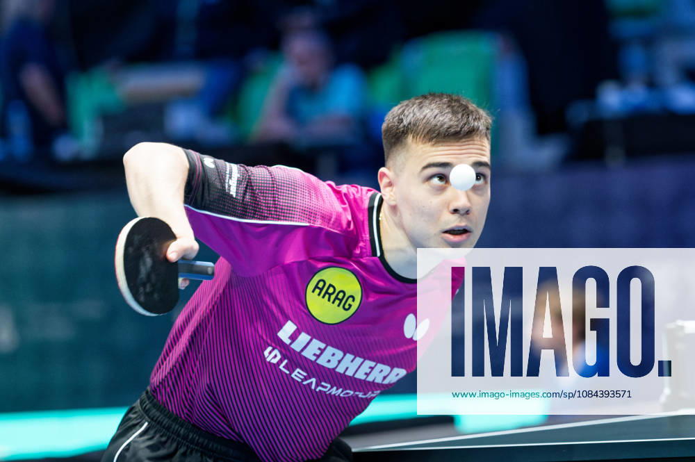 Kay Stumper of SV Muelhausen, Germany (photo ms1274) at the 2026 European Table Tennis Championships in Ljubljana LJUBLJANA, SLOVENIA, OCTOBER 11, 2026 Kay Stumper Post SV Muelhausen, Germany (photo ms1274) in action at the European Table Tennis Championships at Stozice Arena, Ljubljana, Slovenia. Photo by Manfred Schillings. Ljubljana, Stozice Arena, Slovenia