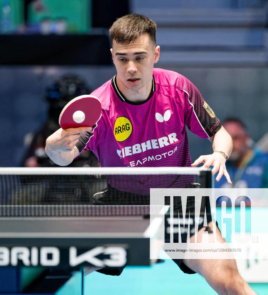 Kay Stumper Post of SV Muelhausen, Germany (photo ms1278) at the 2026 European Table Tennis Championships in Ljubljana LJUBLJANA, SLOVENIA, OCTOBER 11, 2026 Kay Stumper Post SV Muelhausen, Germany (photo ms1278) in action at the European Table Tennis Championships at Stozice Arena, Ljubljana, Slovenia. Photo by Manfred Schillings. Ljubljana, Stozice Arena, Slovenia