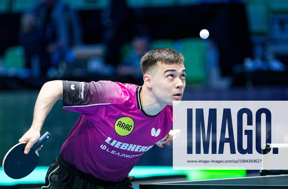 Kay Stumper of SV Muelhausen, Germany (photo ms1275) at the 2026 European Table Tennis Championships in Ljubljana LJUBLJANA, SLOVENIA, OCTOBER 11, 2026 Kay Stumper Post SV Muelhausen, Germany (photo ms1275) in action at the European Table Tennis Championships at Stozice Arena, Ljubljana, Slovenia. Photo by Manfred Schillings. Ljubljana, Stozice Arena, Slovenia