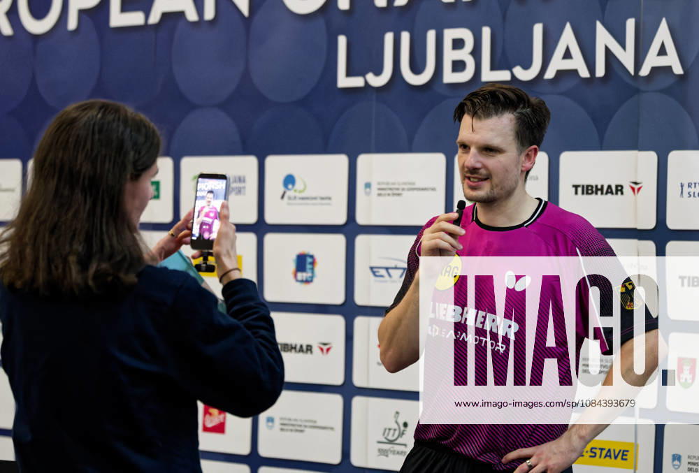 Ricardo Walther ASC Gruenwettersbach, Germany (photo ms1245b) in an interview at the 2026 European Table Tennis Championships in Ljubljana LJUBLJANA, SLOVENIA, OCTOBER 11, 2026 Ricardo Walther of ASC Gruenwettersbach, Germany (photo ms1245b) during an interview at the European Table Tennis Championships at Stozice Arena in Ljubljana, Slovenia. Photo by Manfred Schillings. Ljubljana, Stozice Arena, Slovenia
