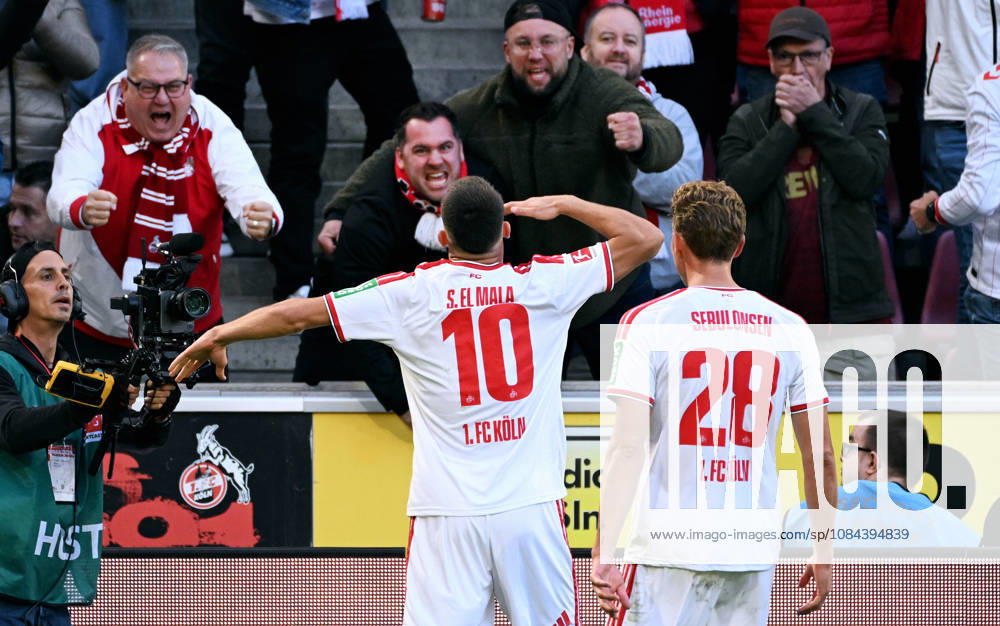 Cologne, Germany, Bundesliga 1, Matchday 5, Rhein Energie Stadium Cologne, 1 FC Köln vs. Borussia Mönchengladbach; Said El Mala celebrates after scoring; Celebration, Joy, Action