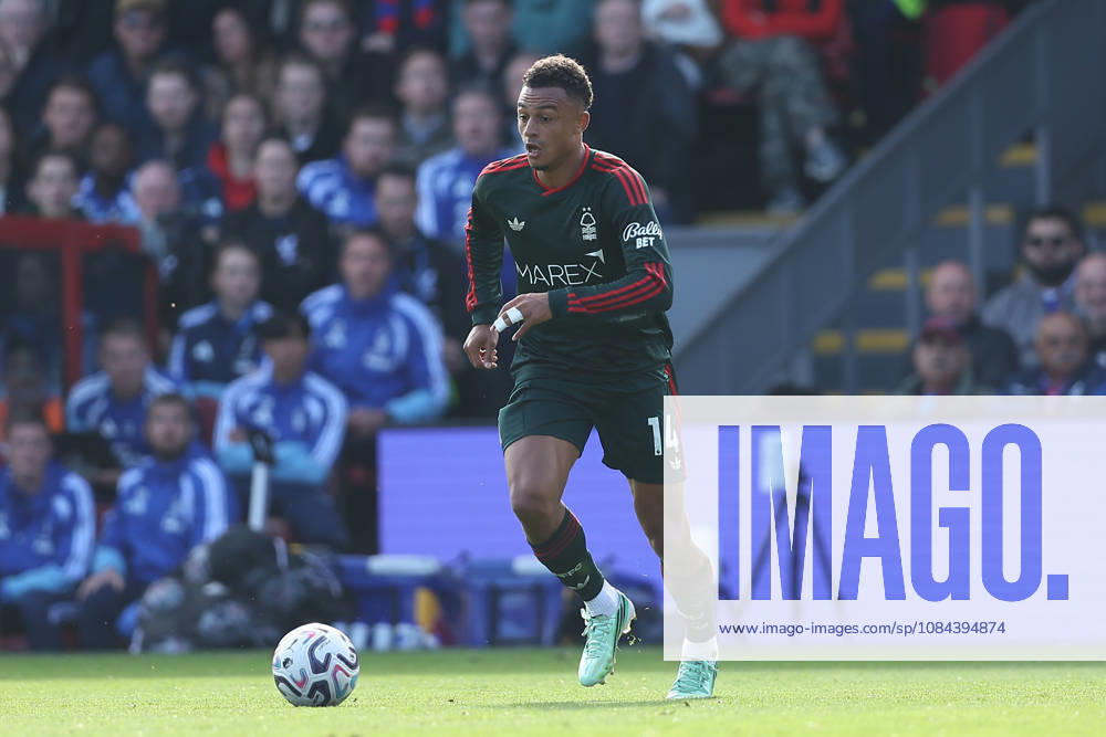 11th October 2026; Selhurst Park, London, England; Premier League Football, Crystal Palace versus Nottingham Forest; Dan Ndoye of Nottingham Forest on the ball KatiexChan