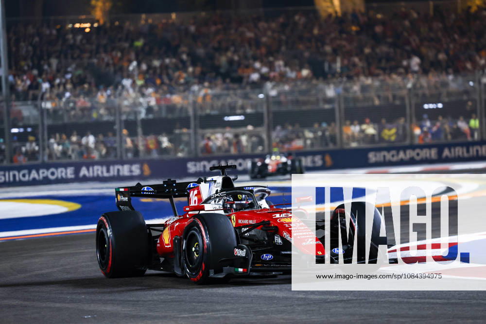 F1 - SINGAPORE GRAND PRIX 2026 16 LECLERC Charles (mco), Scuderia Ferrari SF-26, action during the 2026 Formula 1 Singapore Grand Prix, 17th round of the 2026 Formula One World Championship, WM, Weltmeisterschaft from October 9 to 11, 2026 on the Marina Bay Street Circuit, in Singapore, Singapore - SingaporeSingapore