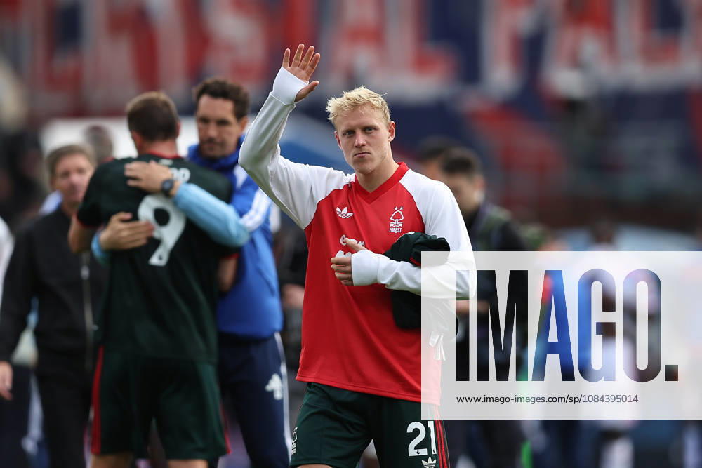 11th October 2026; Selhurst Park, London, England; Premier League Football, Crystal Palace versus Nottingham Forest; Xaver Schlager of Nottingham Forest thanking the fans after the match KatiexChan