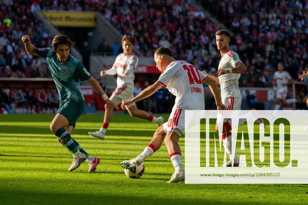 Said El Mala, midfielder, 1. FC Köln 10, during the play that led to the 2-1 goal, 1. FC Köln vs. Borussia Mönchengladbach, soccer, Bundesliga 1, Matchday 5, October 11, 2026. DFB and DFL regulations prohibit any use of photographs as image sequences and or quasi-video. Cologne, North Rhine-Westphalia, Germany