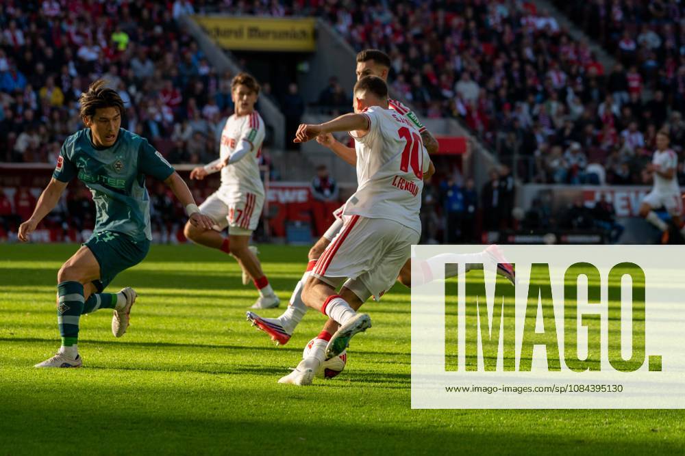 Said El Mala, midfielder, 1. FC Köln 10, during the play that led to the 2-1 goal, 1. FC Köln vs. Borussia Mönchengladbach, soccer, Bundesliga 1, Matchday 5, October 11, 2026. DFB and DFL regulations prohibit any use of photographs as image sequences and or quasi-video. Cologne, North Rhine-Westphalia, Germany