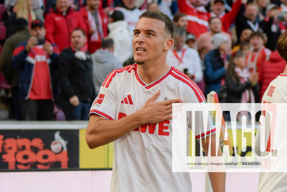Said El Mala, Cologne 10, celebrates after scoring the goal to make it 2–1; gesturing 11 10 2026 ¢ Soccer ¢ 1. FC Cologne vs. Borussia Mönchengladbach, RheinEnergieStadion, Cologne, DFB DFL regulations prohibit any use of photographs as image sequences and or quasi-video. NRW, Germany