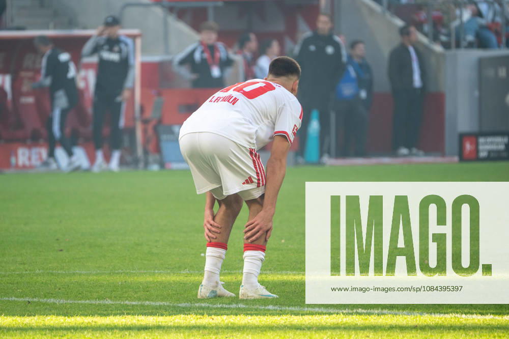 Germany 1 Bundesliga 2026–2027, Matchday 5, 1 FC Köln vs. Borussia Mönchengladbach, Sunday, October 11, 2026, RheinEnergie Stadium, Cologne, North Rhine-Westphalia. Said El Mala of 1 FC Köln lies on the field in pain and requires medical attention at the RheinEnergie Stadium in Cologne, Germany.