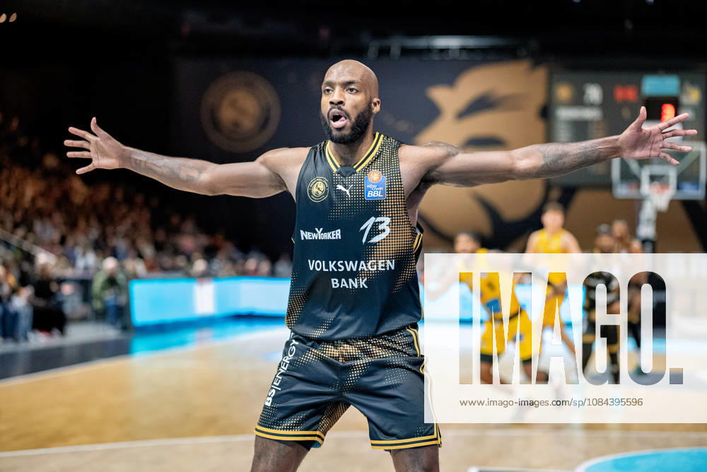 Sheldon Edwards No. 13, Loewen Braunschweig (GER), Loewen Braunschweig vs. MHP Riesen Ludwigsburg, Basketball, easyCredit BBL, Week 3, 2026–27 Season, October 11, 2026, GER, Basketball: Löwen Braunschweig vs. MHP Riesen Ludwigsburg, Basketball, easyCredit BBL, Week 3, 2026–27 Season, October 11, 2026, Braunschweig