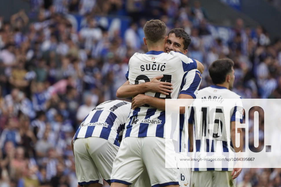 Arsen Zakharyan of Real Sociedad seen during LaLiga EA Sports 26 27 game between teams of Real Sociedad and Deportivo la Coruna (Mickael Ducint Ball Raw Images) San Sebastian Estadio Anoeta Spain
