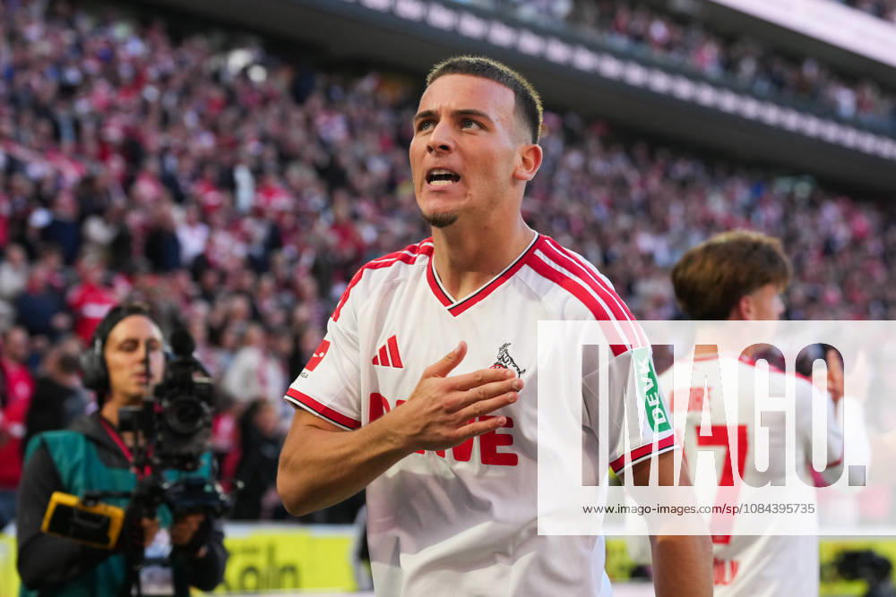 Men s, Soccer, Bundesliga 1, 1. FC Köln vs. Borussia Mönchengladbach, 2026–2027 season, RheinEnergieSTADION: Celebrations after 1 FC Köln’s 2–1 goal scored by Said El Mala. 1 FC Köln. 10. DFB regulations prohibit any use of photographs as image sequences and or quasi-video.