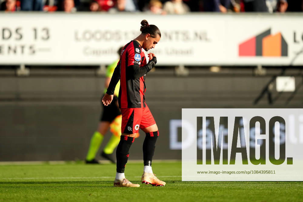 Eredivisie: Excelsior Rotterdam v FC Groningen Rotterdam - Irakli Yegoian of Excelsior Rotterdam celebrates scoring his team s first goal (1-1) during the eight competition round of the 2026 2027 Eredivisie season. The match is set between Excelsior Rotterdam and FC Groningen at Stadion Woudestein on 11 October 2026 in Rotterdam, Netherlands. (Hero Images Yannick Verhoeven)